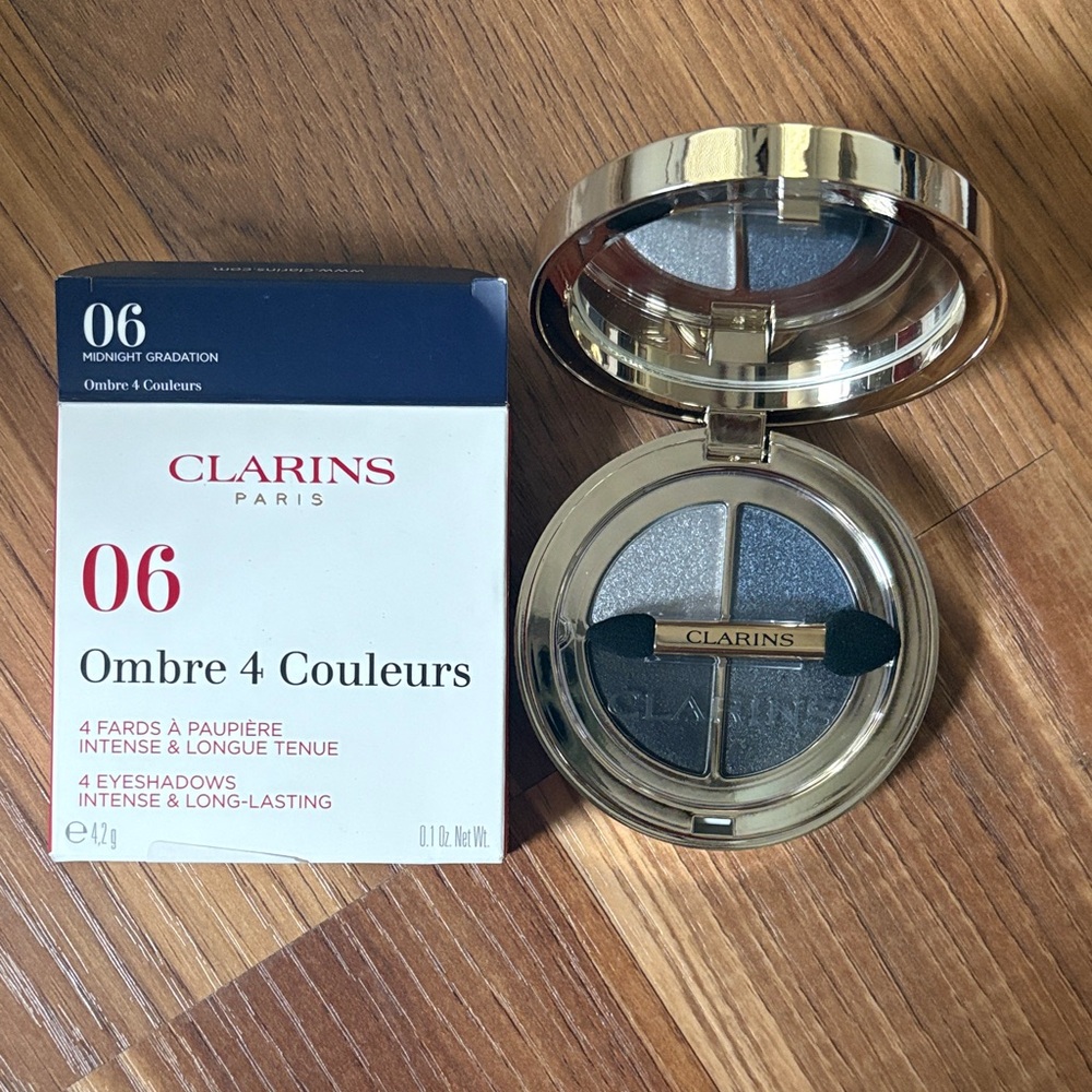 Clarins Paris Ombre 4 Couleurs Eyeshadow - Blue and Gray